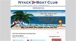 Desktop Screenshot of nyackboatclub.org