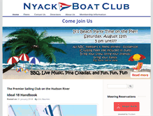 Tablet Screenshot of nyackboatclub.org